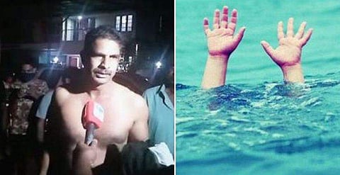 ബൈക്കുകൾ കൂട്ടിയിടിച്ച് നീന്തലറിയാത്ത യുവാവ് കനാലിൽ വീണു; യൂണിഫോമിൽ എടുത്തുചാടി രക്ഷകനായി പൊലീസുകാരൻ; കൈയടി