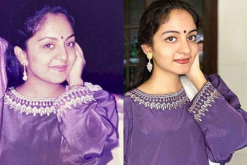 21 വയസിലെ അമ്മ, 19 വയസിൽ അതേ വേഷം ധരിച്ച് മകളും; വൈറലായി ഇഷാനിയുടെ ചിത്രങ്ങൾ