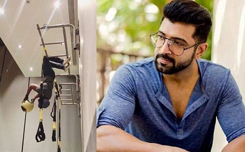 തലകീഴായി തൂങ്ങിക്കിടന്നുകൊണ്ട് വ്യായാമം, അപ്രതീക്ഷിതമായി താഴേക്ക്; അപകട വിഡിയോ പങ്കുവെച്ച് അരുൺ വിജയ്