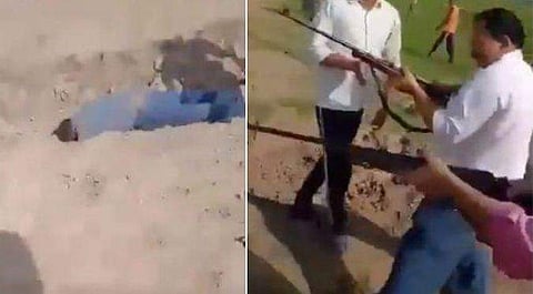 സമാജ് വാദി പാർട്ടി നേതാവിനേയും മകനേയും വെടിവെച്ച് കൊന്നു; ദാരുണം (വീഡിയോ)