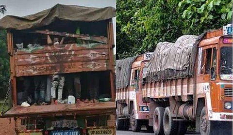 നിന്നുതിരിയാനിടമില്ലാതെ 70ഓളം പേർ ലോറിയിൽ, മലപ്പുറത്തുനിന്ന് യുപിയിലേക്ക് കടക്കാൻ ശ്രമം; അറസ്റ്റ് 