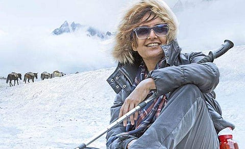 മഞ്ഞുമല കയറാൻ മഞ്ജു വാര്യർ, സനൽകുമാർ ചിത്രത്തിന്റെ ഫസ്റ്റ് ലുക്ക് പോസ്റ്റർ