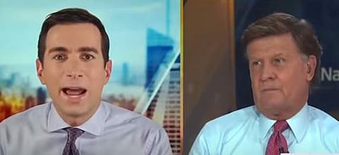 ട്രംപിന്റെ പേരിൽ കൊമ്പുകോർത്ത് ടിവി ചാനലിലെ വാർത്താ അവതാരകർ; വീഡിയോ വൈറൽ