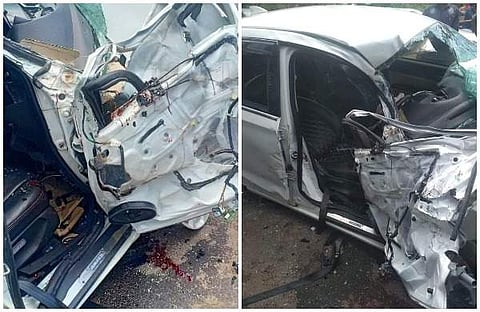 കൊല്ലത്ത് കെഎസ്ആര്‍ടിസി ബസിനു പിന്നില്‍ കാര്‍ ഇടിച്ചു കയറി; സ്ത്രീ മരിച്ചു; ഡ്രൈവര്‍ ഗുരുതരാവസ്ഥയില്‍