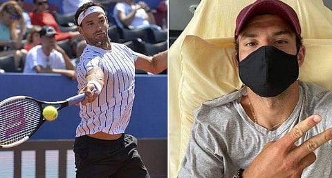 ടെന്നീസ് താരം ഗ്രിഗര്‍ ദിമിത്രോവിന് കോവിഡ്; സാമൂഹിക അകലം പാലിക്കാതെ ടൂര്‍ണമെന്റ്; ആശങ്ക