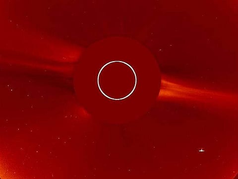 മാലാഖയെ പോലെ ചിറകുകളുളള അന്യഗ്രഹ ജീവി?, ഭൂമിയേക്കാള്‍ വലുപ്പം; നാസയുടെ ചിത്രത്തില്‍ കണ്ടതായി ബഹിരാകാശ നിരീക്ഷകന്‍