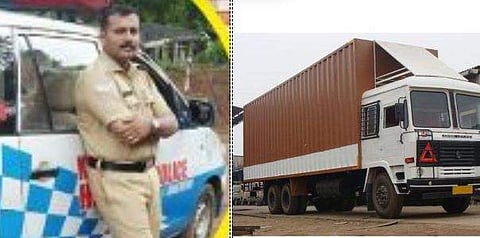 ഓടിക്കൊണ്ടിരുന്ന കണ്ടെയ്നർ ലോറിയുടെ ഡ്രൈവർ കുഴഞ്ഞു വീണു; സാഹസികമായി വാഹനം നിർത്തി പൊലീസുകാരൻ; ഒഴിവായത് വൻ ദുരന്തം