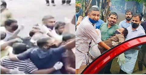 തെരുവുയുദ്ധമായി പ്രതിഷേധം ; പ്രതിപക്ഷ യുവജനസംഘടനകളുടെ മാര്‍ച്ചില്‍ സംഘര്‍ഷം, ഗ്രനേഡ്, ലാത്തിച്ചാര്‍ജ്ജ്