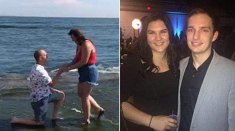 കാമുകിയെ പ്രപ്പോസൽ ചെയ്യാൻ എത്തി; ആദ്യ കാഴ്ചയിൽ തന്നെ കാമുകൻ 'വീണു' (വീഡിയോ)