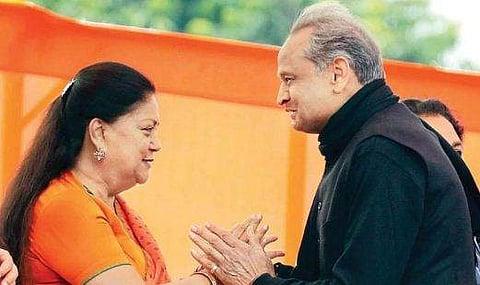 ഗെഹ്‌ലോടിന് വസുന്ധര രാജെയുടെ പിന്തുണ; ആരോപണവുമായി ബിജെപി സഖ്യകക്ഷി