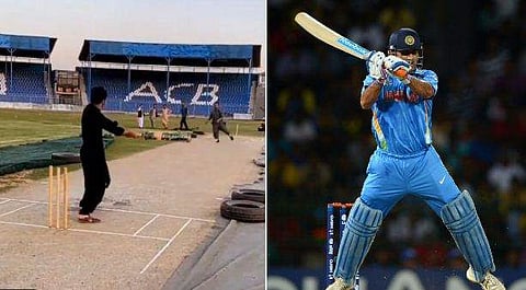 ധോനിയെ അനുകരിച്ച് റാഷിദ് ഖാന്‍; വീണ്ടും ഹെലികോപ്റ്റര്‍ ഷോട്ട് (വീഡിയോ)