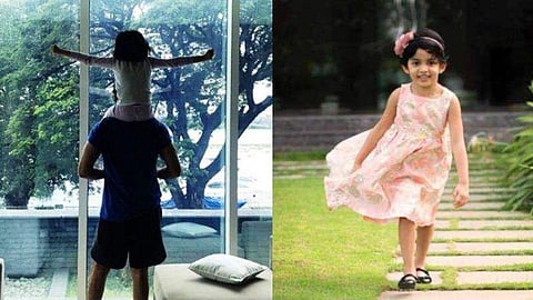 'ഒരു മണിക്കൂർ ഓൺലൈൻ ക്ലാസില്ലാത്തതിന്റെ സന്തോഷം'; അല്ലിയെ തോളിലേറ്റി പൃഥ്വിരാജ്