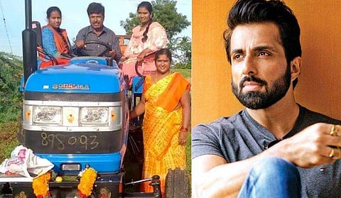 'സോനു സൂദ് ദൈവം', വാക്കു പാലിച്ചു, നാഗേശ്വര റാവുവിന്റെ പാടത്ത് ട്രാക്ടർ എത്തി