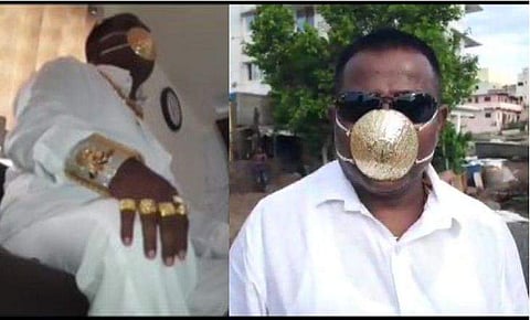 സ്വർണം കൊണ്ട് മാസ്ക്, ശ്വാസമെടുക്കാൻ ചെറുദ്വാരങ്ങൾ; വില 2.89 ലക്ഷം