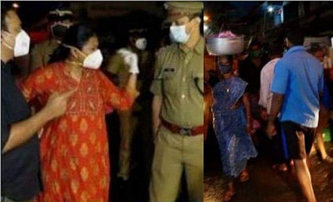 എറണാകുളത്ത് ചന്തയിൽ മിന്നൽ പരിശോധന; മാസ്ക് ധരിക്കാത്തവരെ കസ്റ്റഡിയിലെടുത്തു, നിയന്ത്രണം പാലിക്കാത്ത കട അടപ്പിച്ചു