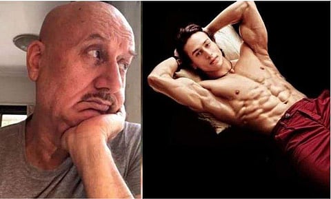 'എല്ലൊക്കെ പൊന്തിയല്ലോ മോനേ, ഒന്നും കഴിക്കാറില്ലേ'; ടൈ​ഗറിന്റെ മസിൽ ബോഡി കണ്ട് അനുപം ഖേർ; വൈറൽ