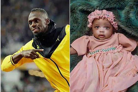 ഒളിംപിയ ലൈറ്റ്‌നിങ് ബോള്‍ട്ട്! ആദ്യ കണ്‍മണിയുടെ പേരും ചിത്രങ്ങളും പങ്കുവെച്ച് ഉസൈന്‍ ബോള്‍ട്ട്