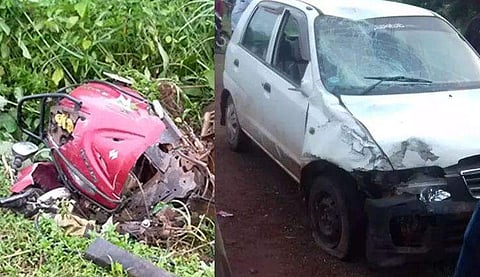 കഞ്ചാവ് ലഹരിയിൽ തോക്കെടുത്ത് യുവാവിന്റെ പരാക്രമം; നാട്ടുകാർ നോക്കിനിൽക്കെ കാറിൽ രക്ഷപ്പെടാൻ ശ്രമം; ബൈക്ക് ഇടിച്ചു തെറിപ്പിച്ചു; യാത്രക്കാരൻ മരിച്ചു; 28കാരനായ പ്രതി രക്ഷപ്പെട്ടു