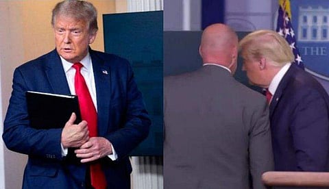 ട്രംപിന്റെ വാ​ർ​ത്താ​സ​മ്മേ​ള​ന​ത്തി​നി​ടെ വൈ​റ്റ്‌​ഹൗ​സി​നു പു​റ​ത്ത് വെ​ടി​വ​യ്പ്; അക്രമി പിടിയിൽ