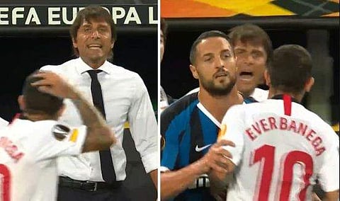 'തലയിലെ മുടി യഥാര്‍ഥമാണോ'- താരത്തിന്റെ ട്രോള്‍; 'ഗ്രൗണ്ടിന് പുറത്ത് വച്ച് കാണാം'- പൊട്ടിത്തെറിച്ച് കോച്ച്; യൂറോപ്പ ഫൈനലിനിടെ കൊമ്പുകോര്‍ത്ത് കോണ്ടെ- ബനേഗ