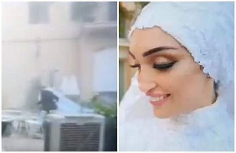വെഡ്ഡിങ് ഷൂട്ടിനിടെ സ്‌ഫോടനം; ജീവനും കൊണ്ട് ഓടുന്ന നവവധു വീഡിയോ വൈറല്‍