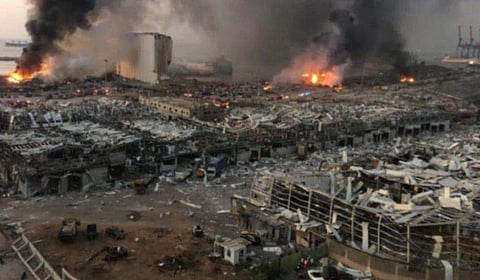 ബെയ്‌റൂട്ടിൽ പൊട്ടിത്തെറിച്ചത് 2750 ടണ്‍ അമോണിയം നൈട്രേറ്റ്; സ്ഥിരീകരിച്ച് ലബനീസ് പ്രധാനമന്ത്രി-വിഡിയോ