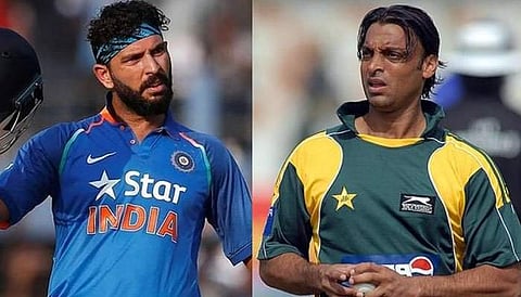 സ്‌നേഹം പ്രകടിപ്പിച്ചപ്പോള്‍ അതിര് കടന്നു, യുവരാജ് സിങ്ങിന്റെ പുറം താന്‍ പൊളിച്ചതായി അക്തര്‍