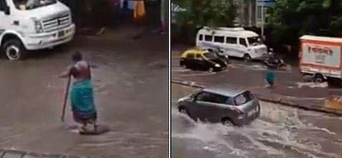 'മാൻഹോളിൽ വീണ് ആർക്കും അപകടം സംഭവിക്കരുത്'- പെരുമഴ നനഞ്ഞ് ആ സ്ത്രീ മുന്നറിയിപ്പ് നൽകാൻ നിന്നത് അഞ്ച് മണിക്കൂർ! ബി​ഗ് സല്യൂട്ട് (വീഡിയോ)