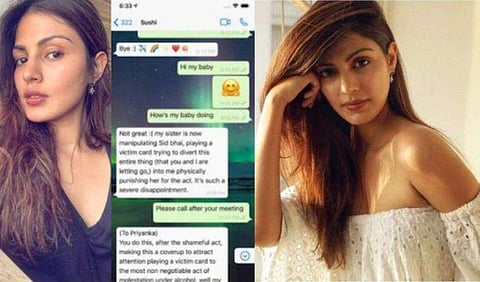 'സഹോദരിയാണ് യഥാർഥ വില്ലൻ', സുശാന്ത് അയച്ച സന്ദേശങ്ങളുടെ സ്ക്രീൻഷോട്ട് പുറത്തുവിട്ട് റിയ