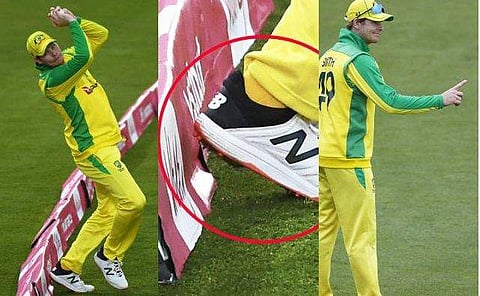 സിക്‌സ് ആണോ ഔട്ട് ആണോ? സ്റ്റീവ് സ്മിത്തിന്റെ ക്യാച്ച് വിവാദത്തില്‍