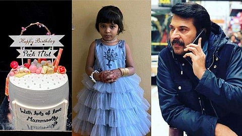 പീലിമോൾക്ക് പിറന്നാൾ സമ്മാനമായി പുത്തനുടുപ്പും കേക്കും; വിഡിയോ കോളിലൂടെ കുഞ്ഞ് ആരാധികയെ ഞെട്ടിച്ച് മമ്മൂട്ടി; വിഡിയോ