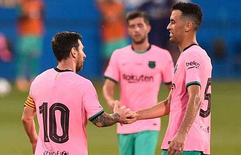 രണ്ടടിച്ച് മെസി തുടങ്ങി, കോമാന് കീഴിലെ ആദ്യ ഗോള്‍; സുവാരസും വിദാലും ഔട്ട് 