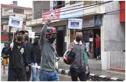 'പിന്നില്‍ നിന്ന് കുത്തി'; ചൈനയ്ക്ക് എതിരെ നേപ്പാളിലും പ്രതിഷേധം