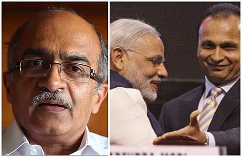 ഭാര്യയുടെ ആഭരണം വിറ്റ് വക്കീല്‍ ഫീസ് നല്‍കിയ ആള്‍ക്ക് 30,000 കോടിയുടെ റഫാല്‍ കരാര്‍; മോദിയെ പരിഹസിച്ച് പ്രശാന്ത് ഭൂഷണ്‍