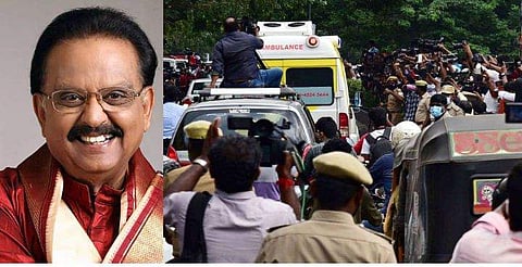 നിയന്ത്രണം ലംഘിച്ചും അന്ത്യാഞ്ജലി അര്‍പ്പിക്കാന്‍ ജനലക്ഷങ്ങള്‍ ; എസ് പി ബാലസുബ്രഹ്മണ്യത്തിന്റെ സംസ്‌കാരം ഇന്ന് 