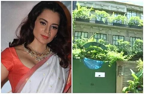 ടോയിലറ്റ് ഓഫീസ് റൂമാക്കി മാറ്റി; അനധികൃത നിര്‍മ്മാണത്തിന് കങ്കണയുടെ ബംഗ്ലാവില്‍ നോട്ടീസ് പതിച്ച് മുംബൈ കോര്‍പ്പറേഷന്‍