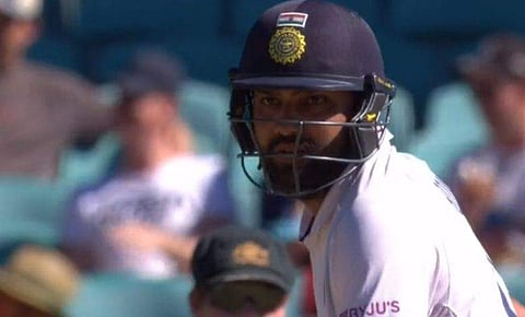 സിഡ്‌നി ടെസ്റ്റിലെ രണ്ടാം ഇന്നിങ്‌സില്‍ രോഹിത് ശര്‍മ/വീഡിയോ ദൃശ്യം