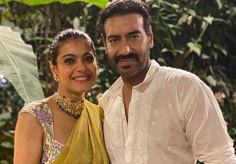 അജയ് ദേവ്​ഗണും കാജോളും/ ഫേയ്സ്ബുക്ക്