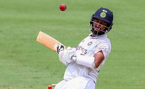 ബ്രിസ്‌ബെയ്ന്‍ ടെസ്റ്റില്‍ പൂജാരയുടെ ബാറ്റിങ്/ഫോട്ടോ: എപി