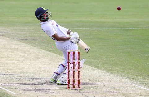 ബ്രിസ്‌ബെയ്ന്‍ ടെസ്റ്റില്‍ പൂജാരയുടെ ബാറ്റിങ്/ഫോട്ടോ: എപി