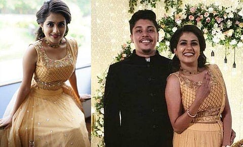 അലീനയും രോഹിത്തും വിവാഹനിശ്ചയ വേളയിൽ/ ഫേയ്സ്ബുക്ക്