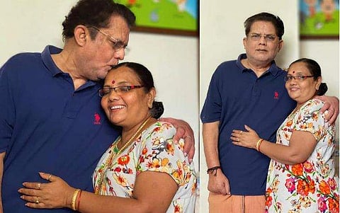 ജ​ഗതി ശ്രീകുമാറും ഭാര്യയും/ ഫേയ്സ്ബുക്ക്