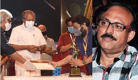 മികച്ച സംവിധായകനുള്ള അവാർഡ് സ്വീകരിക്കുന്ന ലിജോജോസ് പെല്ലിശ്ശേരി/ ബിപി ദീപു, സുരേഷ് കുമാർ/ ഫയൽ ചിത്രം