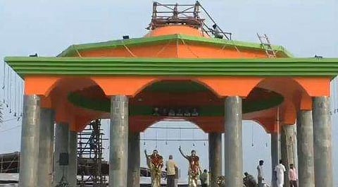 എംജിആർ, ജയലളിത എന്നിവരുടെ സ്മരണയ്ക്കായി നിർമിച്ച ക്ഷേത്രം/ വീഡിയോ ദൃശ്യം