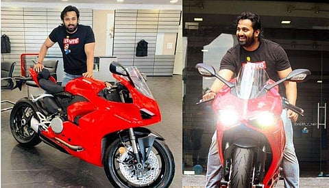 പുത്തൻ ബൈക്കുമായി ഉണ്ണി മുകുന്ദൻ/ ഫേയ്സ്ബുക്ക്