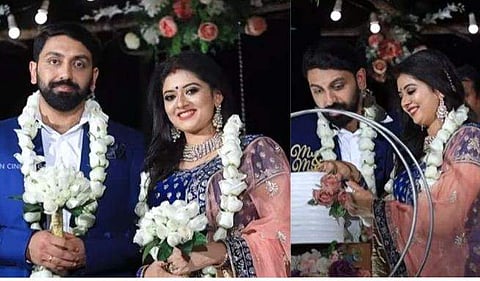 ശ്രീലയയും റോബിനും വിവാഹ വേളയിൽ/ വിഡിയോ സ്ക്രീൻഷോട്ട്