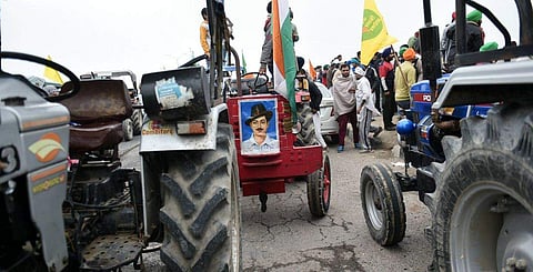 കര്‍ഷകര്‍ നടത്തിയ ട്രാക്ടര്‍ മാര്‍ച്ചില്‍ നിന്ന്/ പിടിഐ