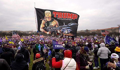 ട്രംപ് അനുകൂലികളുടെ പ്രതിഷേധം / പിടിഐ ചിത്രം