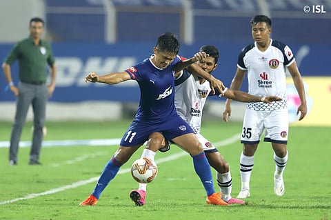 ബം​ഗളൂരു- ഈസ്റ്റ് ബം​ഗാൾ മത്സരത്തിൽ നിന്ന്/ ട്വിറ്റർ