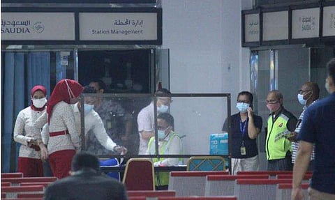 സോക്കര്‍നോ-ഹത്ത എയര്‍പോര്‍ട്ടിലെ ക്രൈസിസ് സെന്ററില്‍ നിന്നുള്ള ചിത്രം